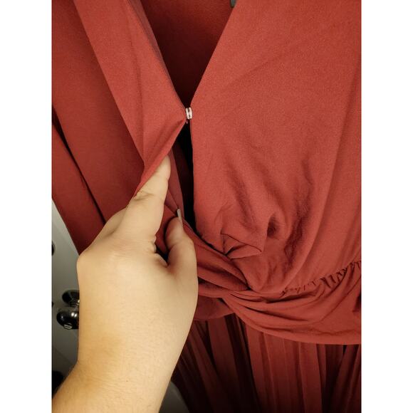 NWT Eloquii Knot Front Pleated Skirt Dress - Picture 5 of 7